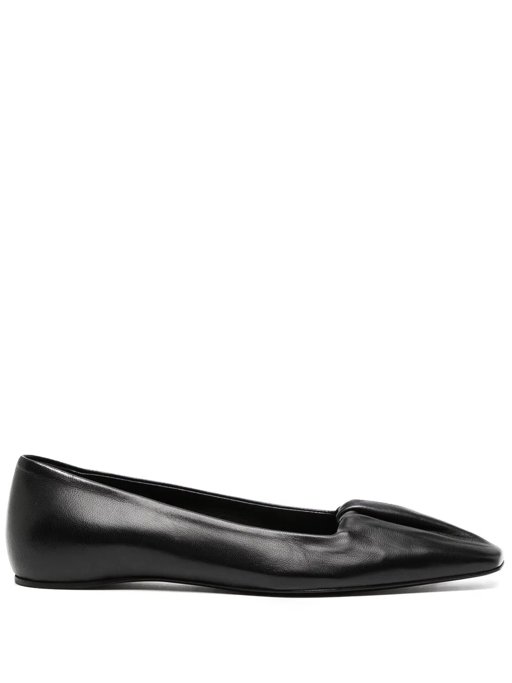 

TOTEME square-toe loafers - Black