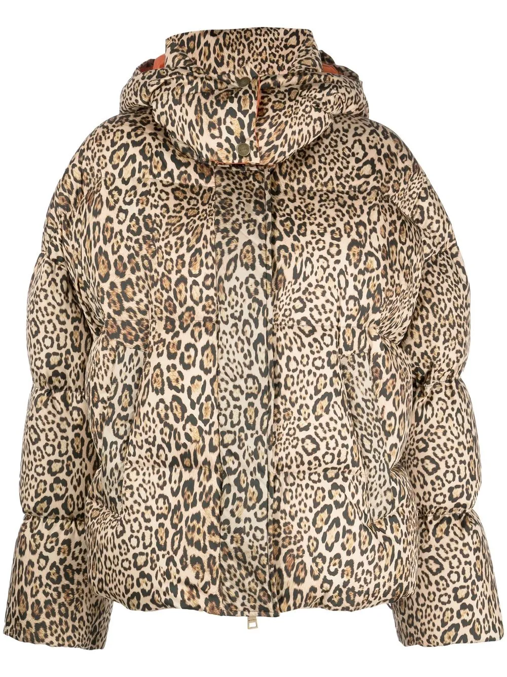 

ETRO leopard-print puffer jacket - Brown