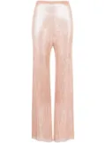 Santa Brands sheer rhinestone-embellished trousers - Pink