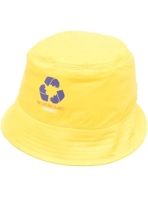 DSQUARED2 logo-print bucket-hat