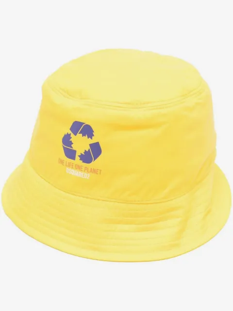 DSQUARED2 gorro de pescador con logo estampado