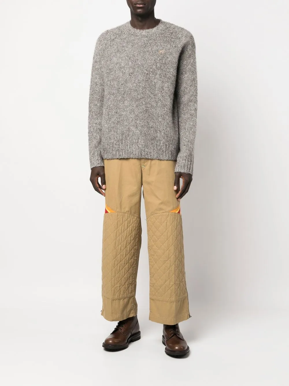 Incotex Gewatteerde broek - Beige