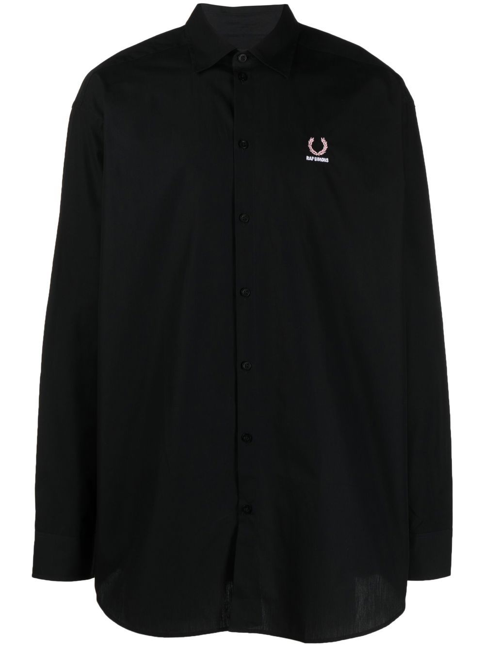 

Raf Simons X Fred Perry camisa con logo bordado - Negro