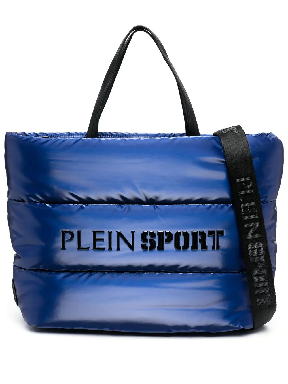 

Plein Sport tote capitonada con parche del logo - Azul