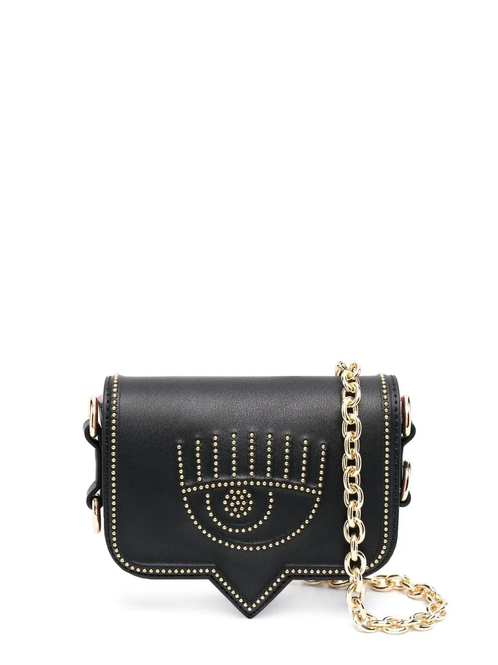 

Chiara Ferragni eye motif stud-embellished crossbody bag - Black