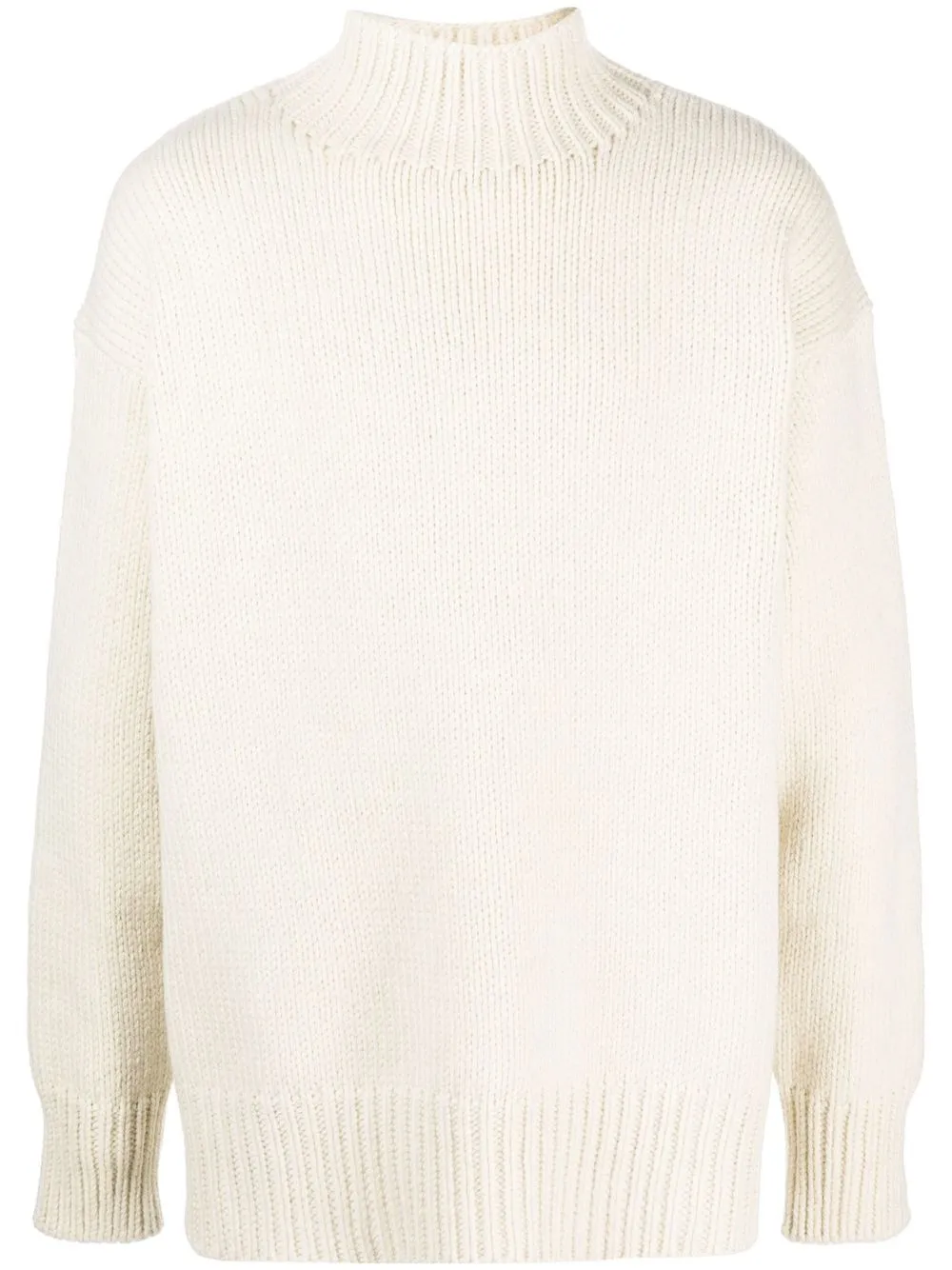 

Jil Sander high neck knitted jumper - White