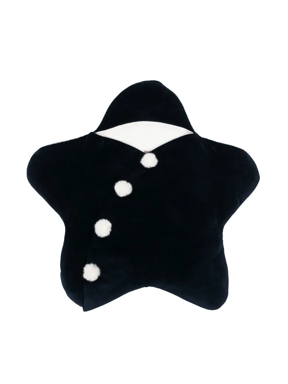 

La Stupenderia pompom-button star sleeping bag - Blue