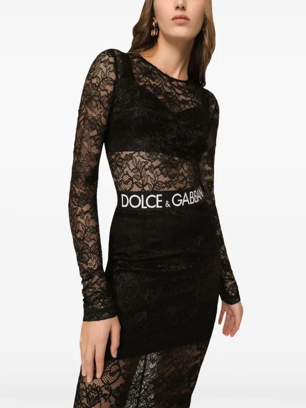 DOLCE&GABBANA　レーストップス Dolce & Gabbana レース トップ | ブラック | FARFETCH JP