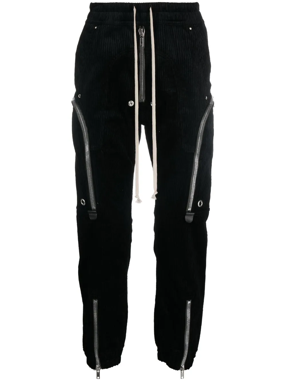 

Rick Owens pantalones tapered con cierre - Negro