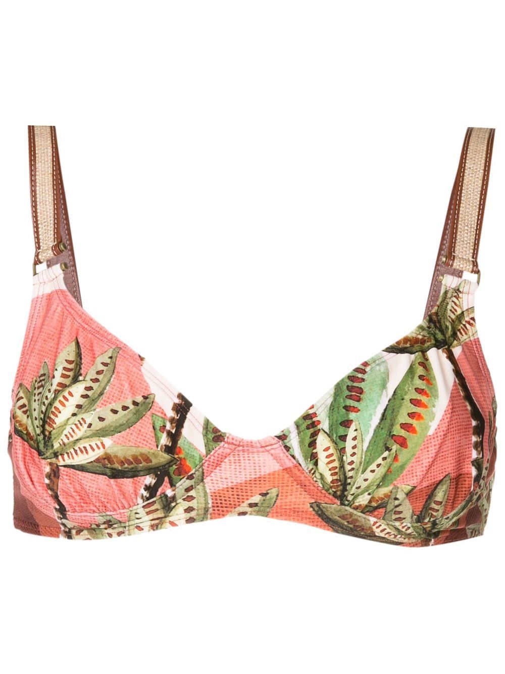 Lenny Niemeyer graphic-print bikini top - Multicolour