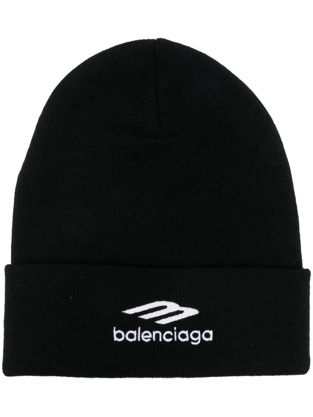 

Balenciaga logo-embroidered sports-icon beanie - Black