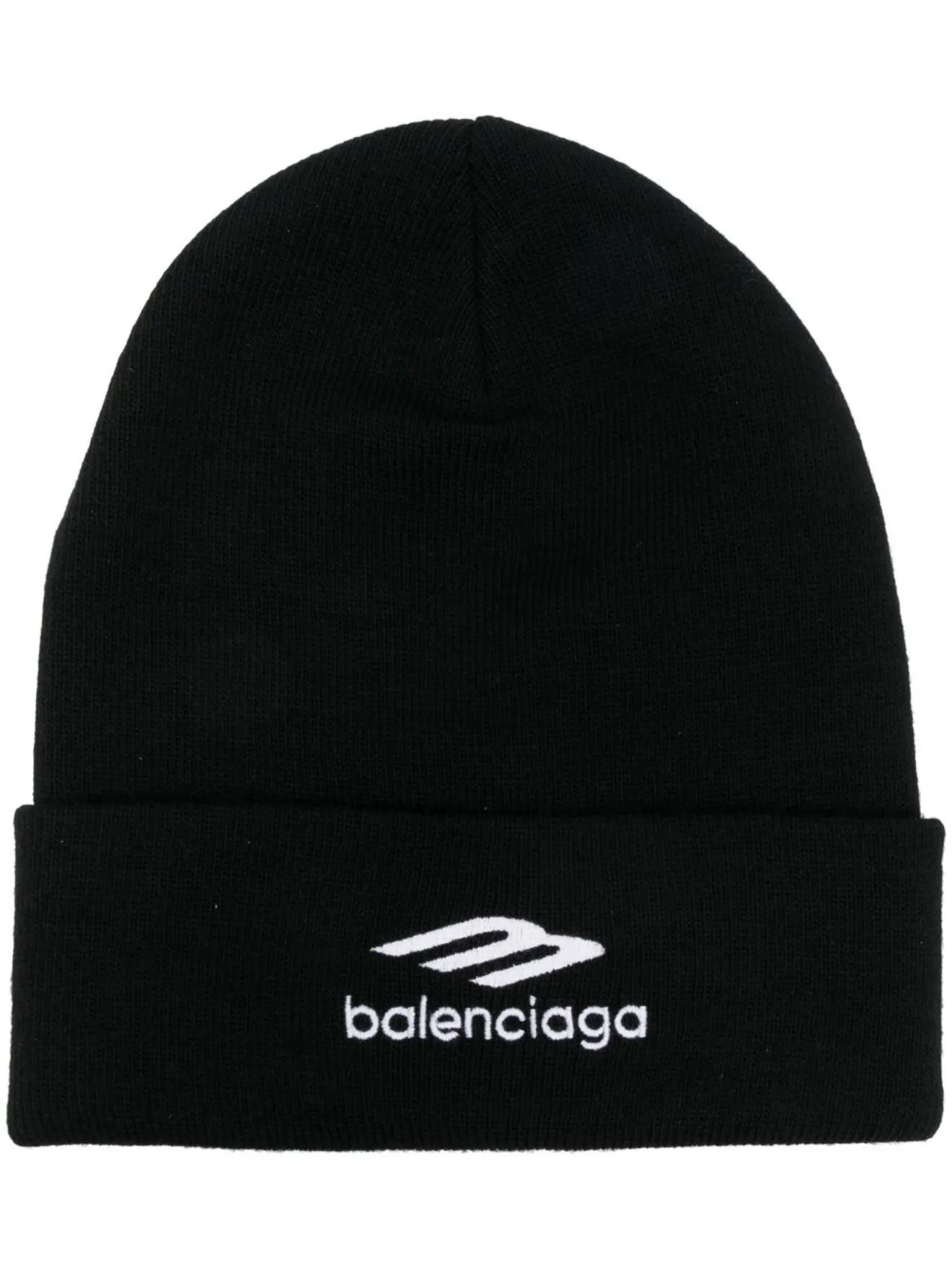 Balenciaga logoembroidered sportsicon beanie black MODES