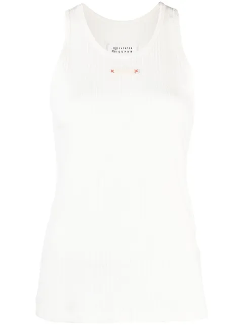 Maison Margiela logo-patch tank top