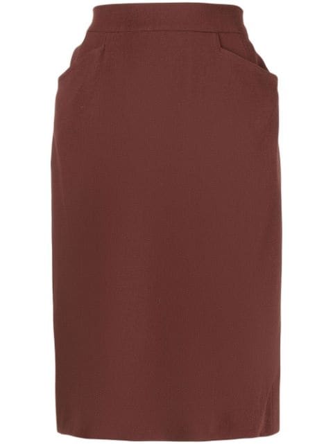 Hermès Pre-Owned 2010 high-waisted pencil skirt