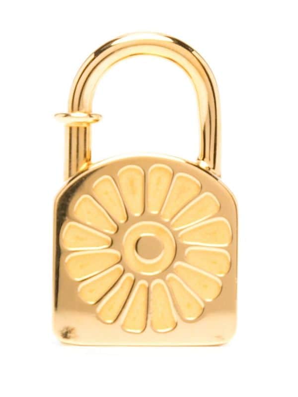 Hermès 1994 pre-owned Sunflower Cadena Lock bag charm, Gold