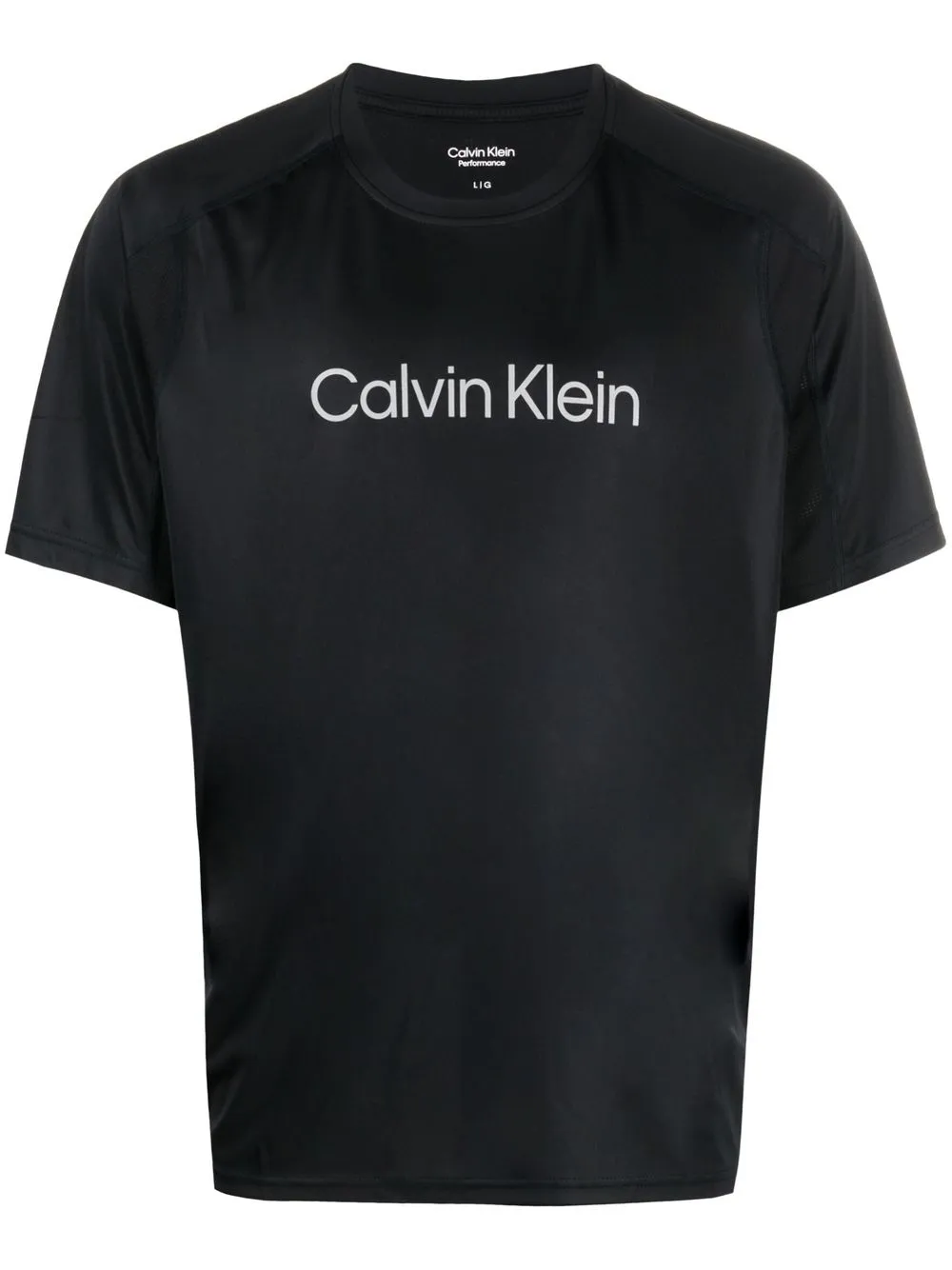 

Calvin Klein playera con logo en el pecho - Negro