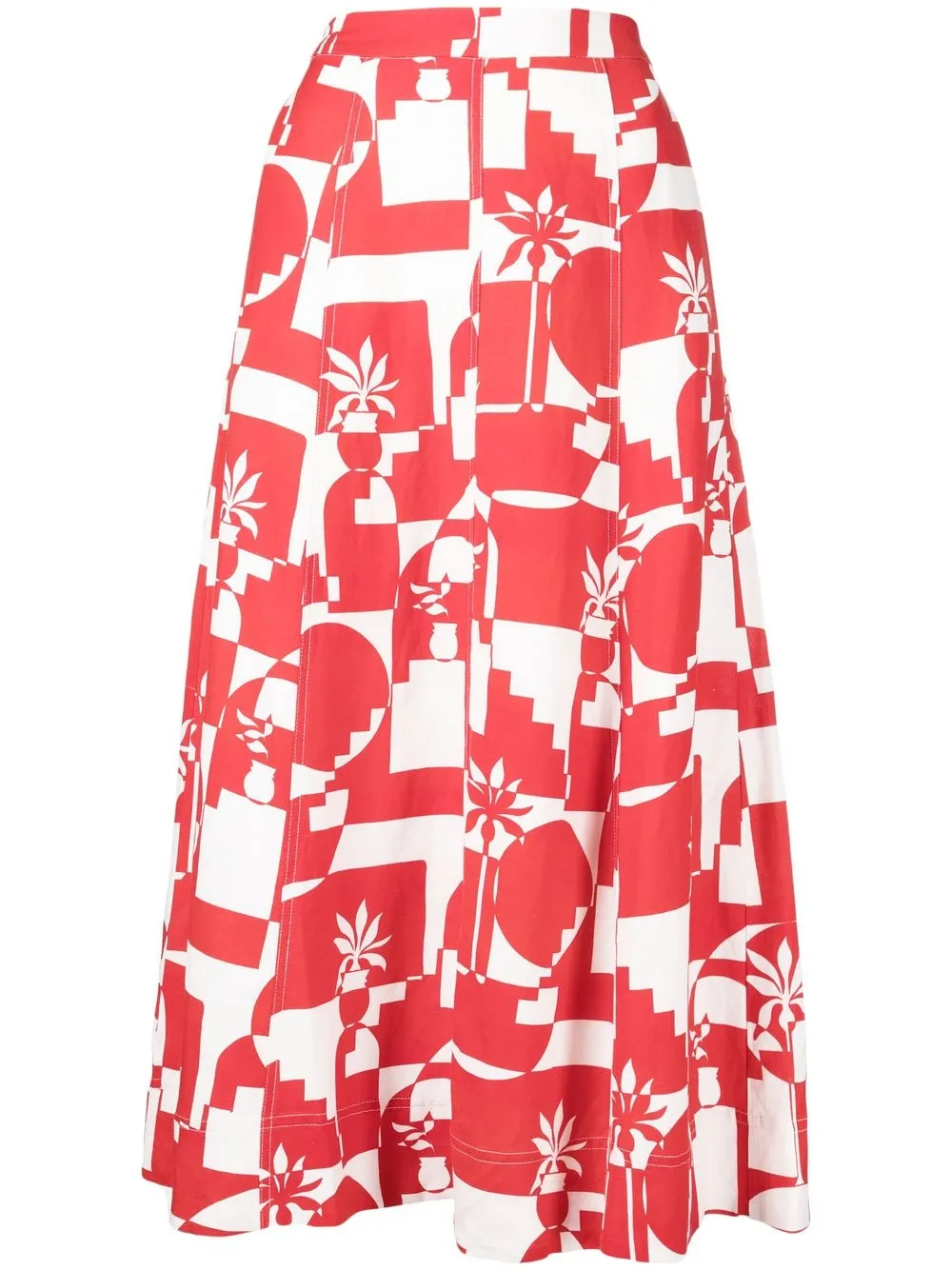 

Rebecca Vallance Barcelona midi skirt - Red