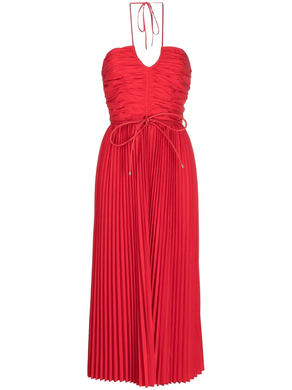 

Rebecca Vallance Magdalena halterneck midi dress - Red