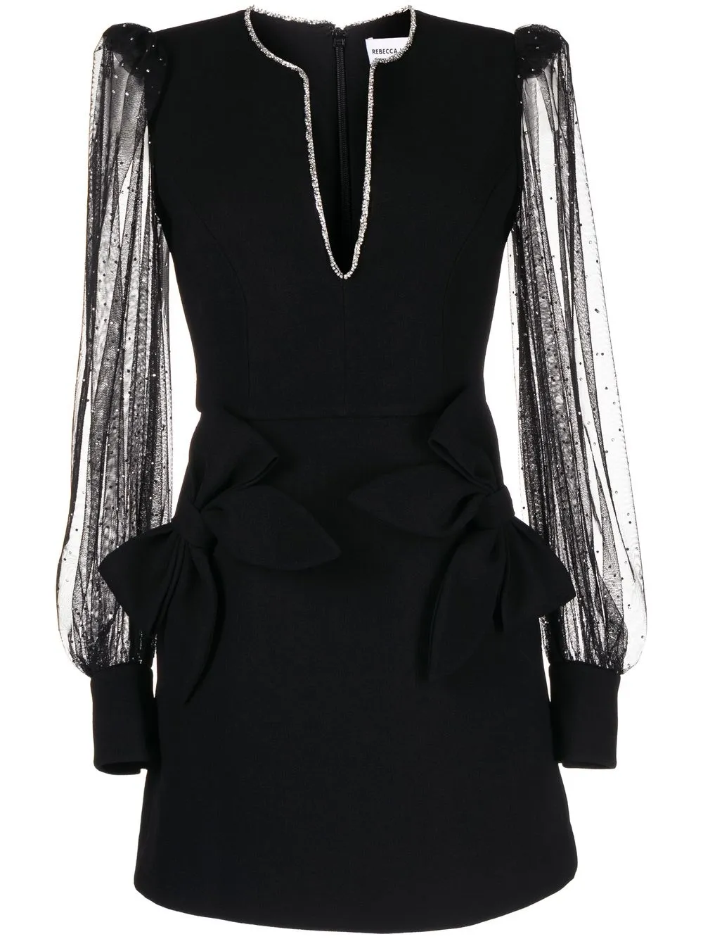 

Rebecca Vallance Alyssa V-neck mini dress - Black