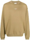 Drôle De Monsieur logo-print crew-neck sweatshirt - Green