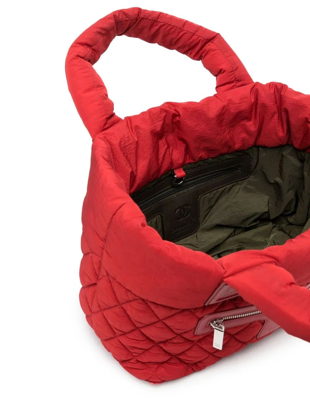 Pre-owned Chanel 2009-2010 Coco Cocoon Handbag In Red