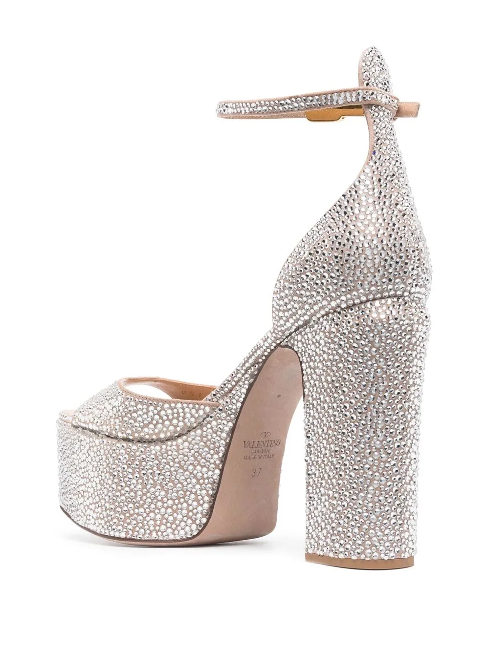 Valentino Tan-go 155mm Platform Sandals In Neutrals