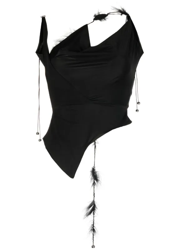 16Arlington Cut-out Top in Black