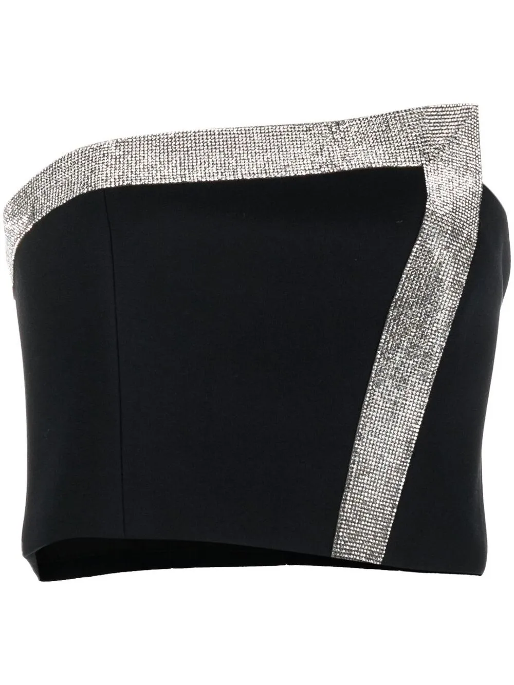 

Nuè top estilo bandeau con diseño cruzado - Negro