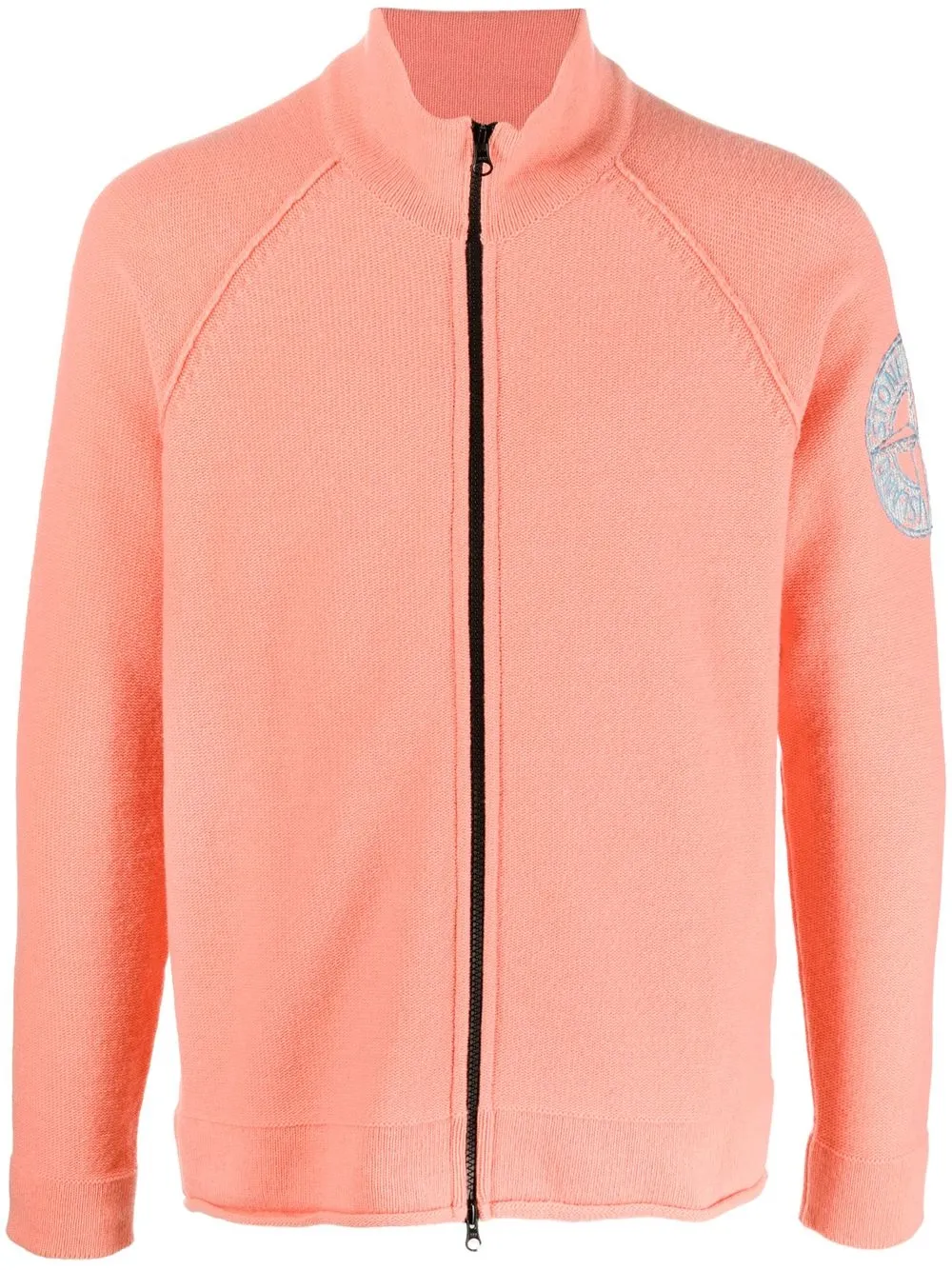 Stone Island cárdigan con motivo Compass - Naranja