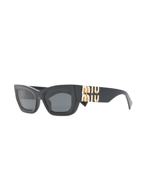 Miu Miu Eyewear logo-plaque rectangular sunglasses SMU09W1AB5S0 - 1