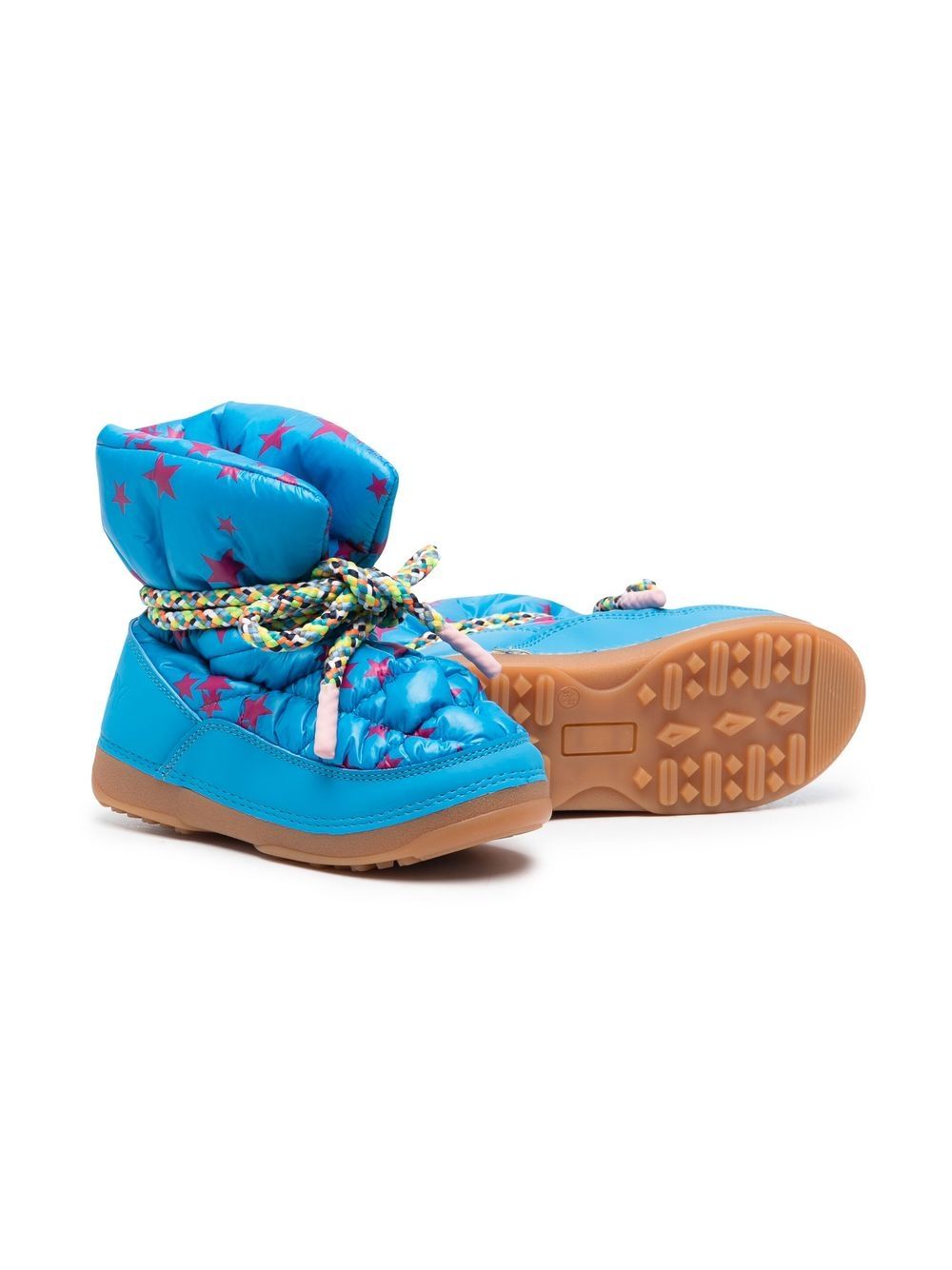 Shop Khrisjoy Quilted Star-print Boots In Blue