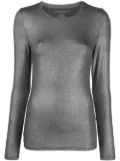 Majestic Filatures lurex-knit long-sleeved sweatshirt - Grey