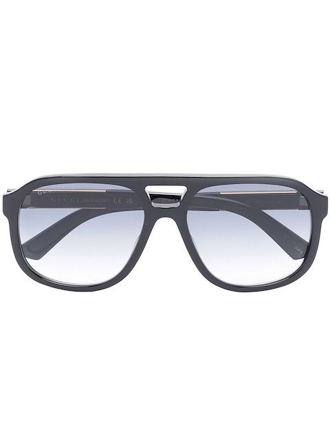 Gucci Eyewear pilot-frame mirrored sunglasses