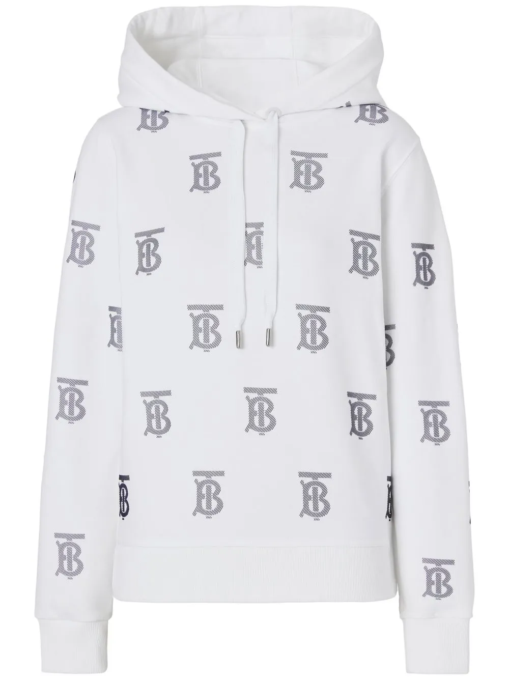 

Burberry TB Monogram-print hoodie - White