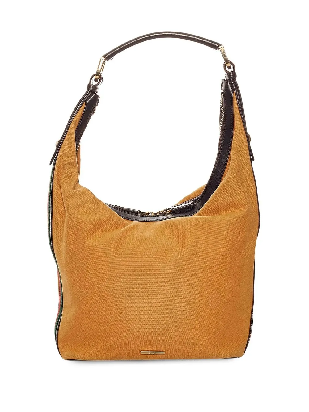 

Gucci Pre-Owned Web-stripe handbag - Brown
