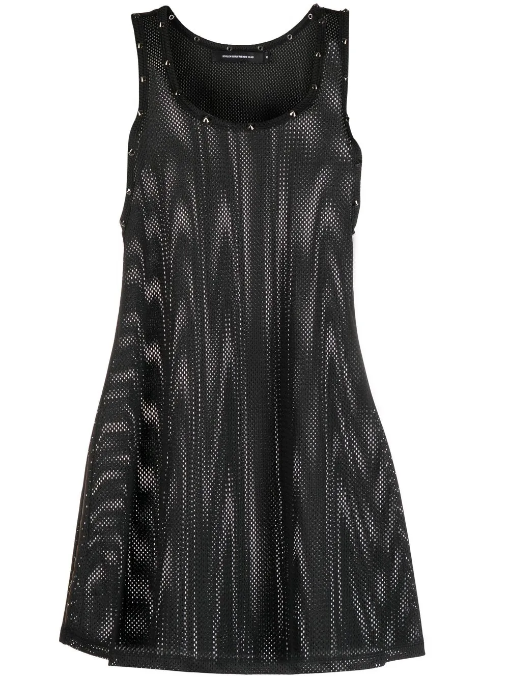 

Stolen Girlfriends Club studded mesh minidress - Black