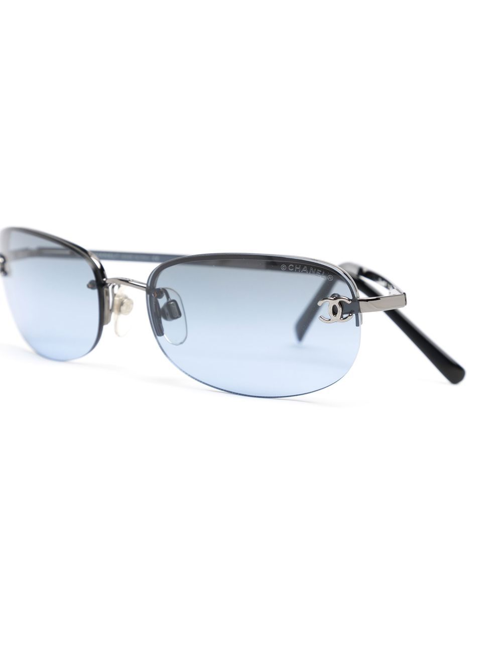 CHANEL Pre-Owned 1990-2000s Rectangle Sunglasses - Farfetch