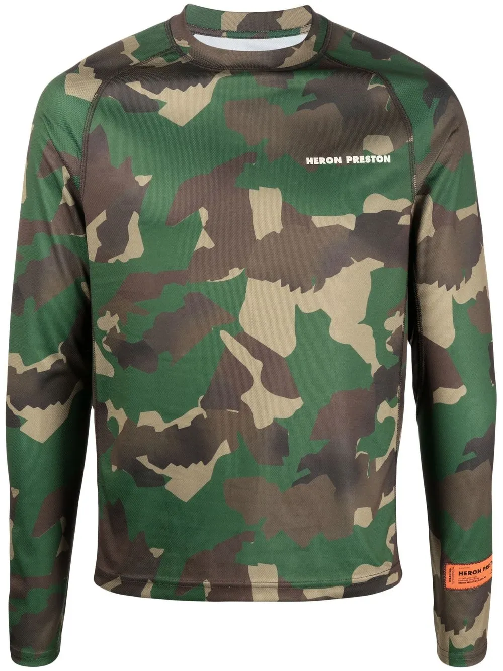 

Heron Preston logo-print long-sleeve top - Green