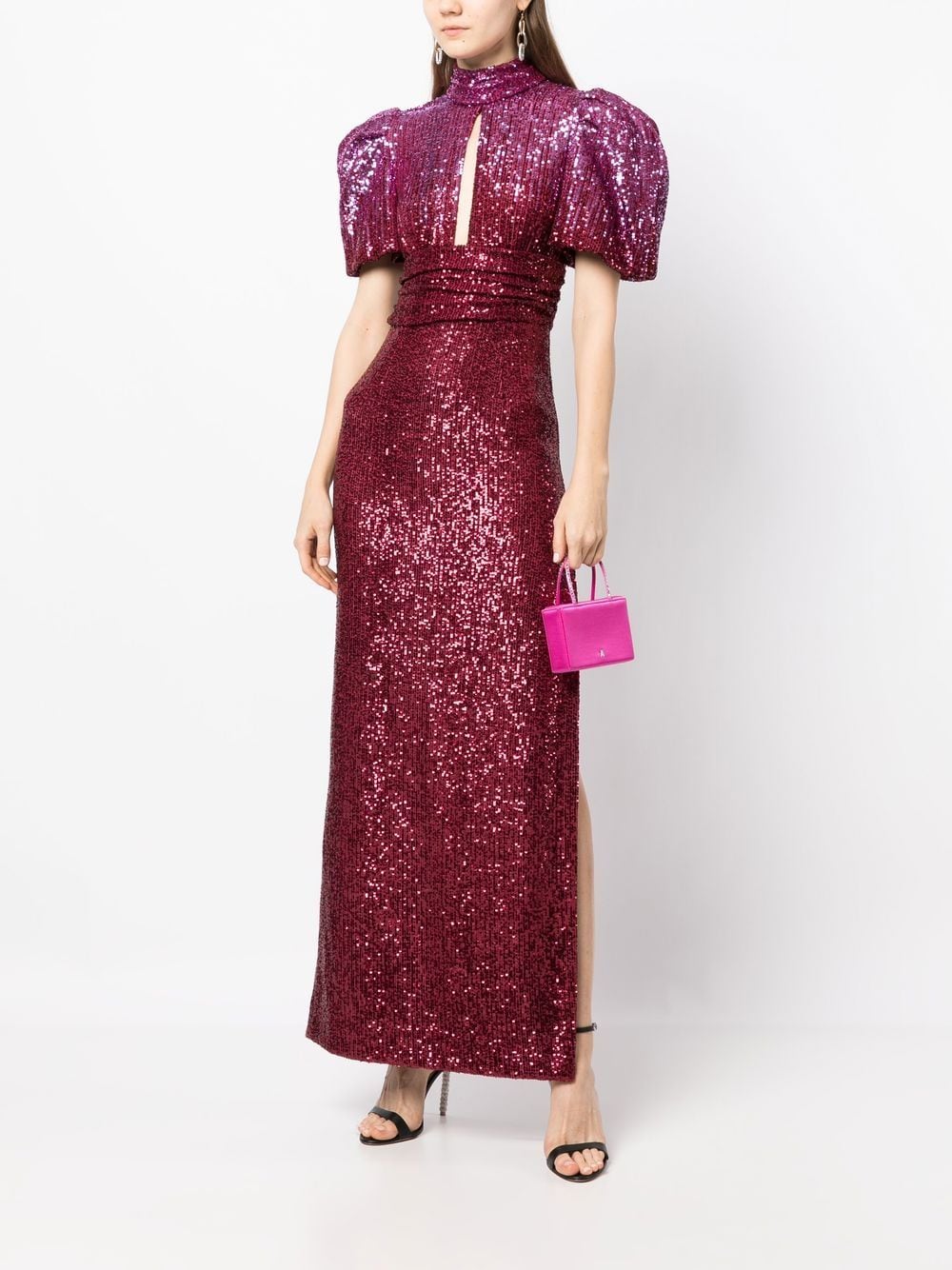 REBECCA VALLANCE NIKITA SEQUIN-DESIGN GOWN