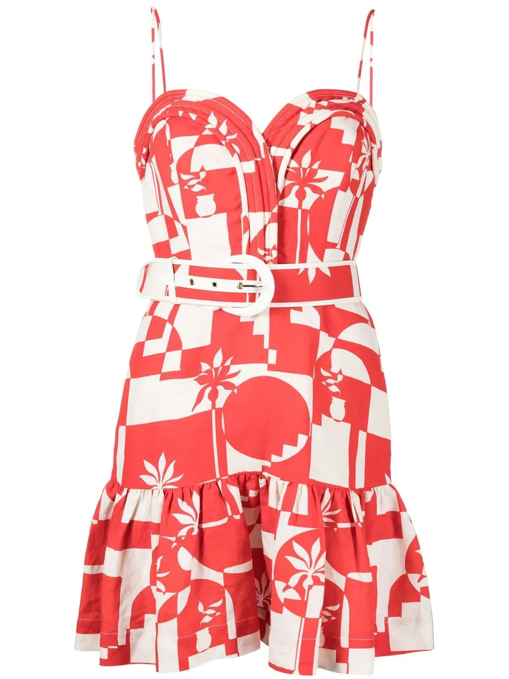 

Rebecca Vallance vestido midi Barcelona - Rojo