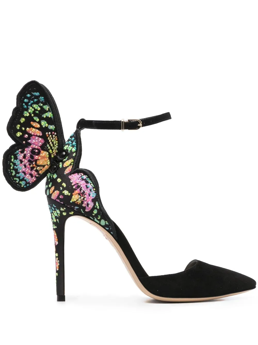 

Sophia Webster sandalias con motivo de mariposa - Negro