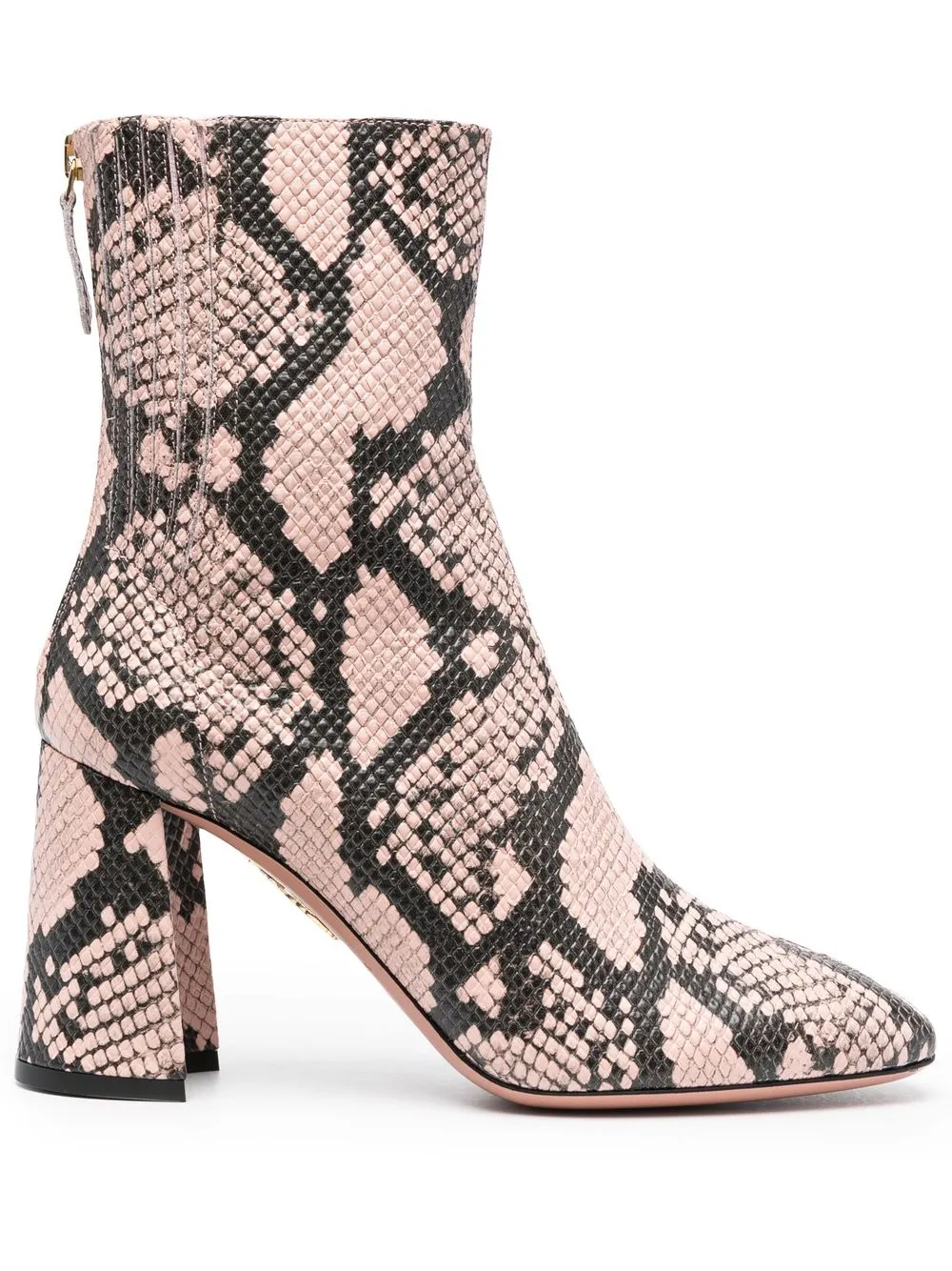 

Aquazzura animal-print 85mm boots - Pink