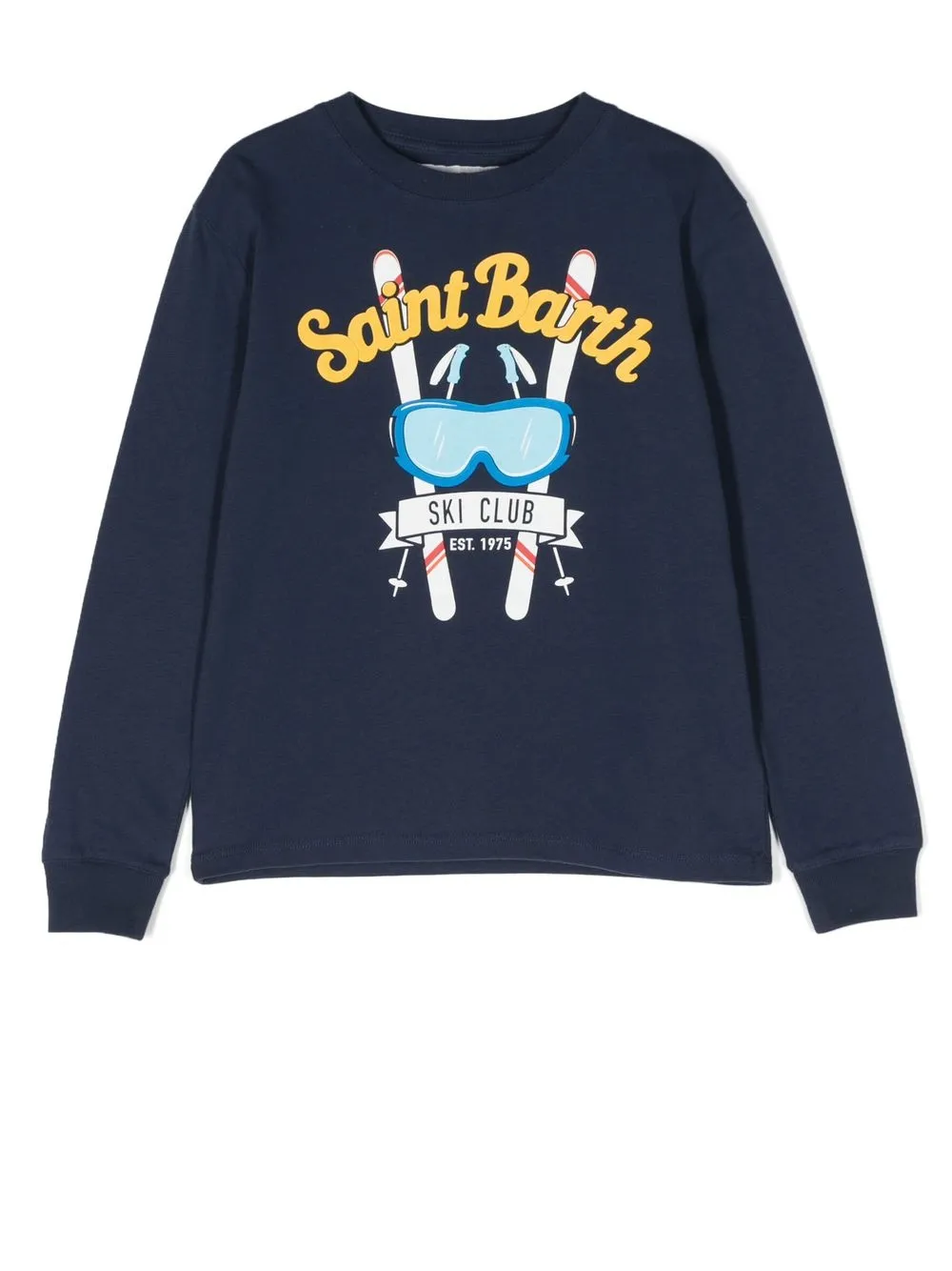 

MC2 Saint Barth Kids suéter con logo estampado - Azul