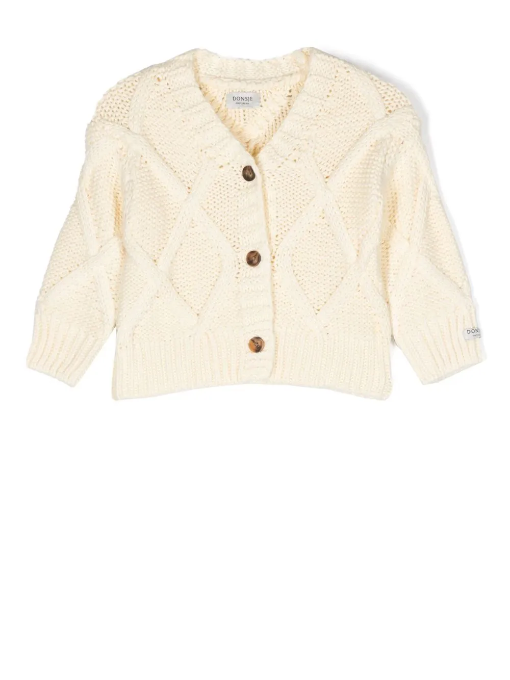 

Donsje cable-knit cotton cardigan - Neutrals