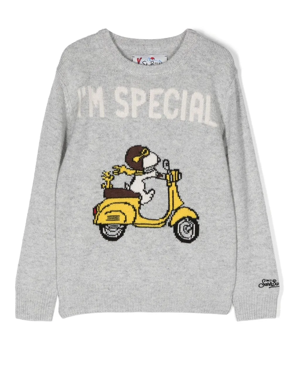 

MC2 Saint Barth Kids suéter tejido en intarsia - Gris