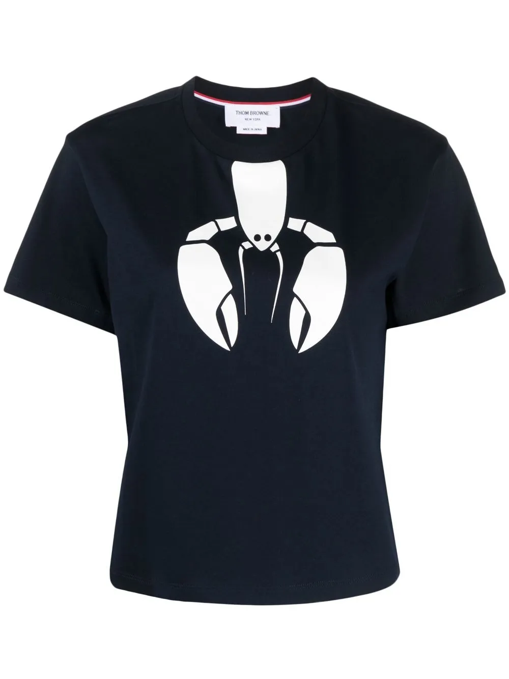 

Thom Browne playera con cuello redondo - Azul