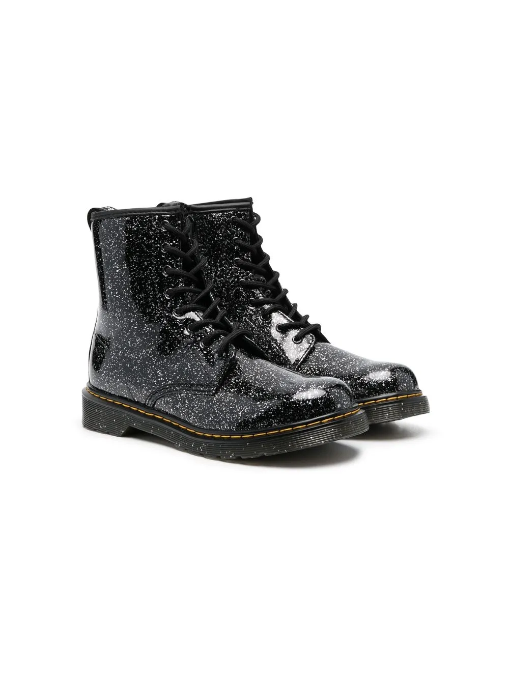 

Dr. Martens Kids botines con glitter - Negro