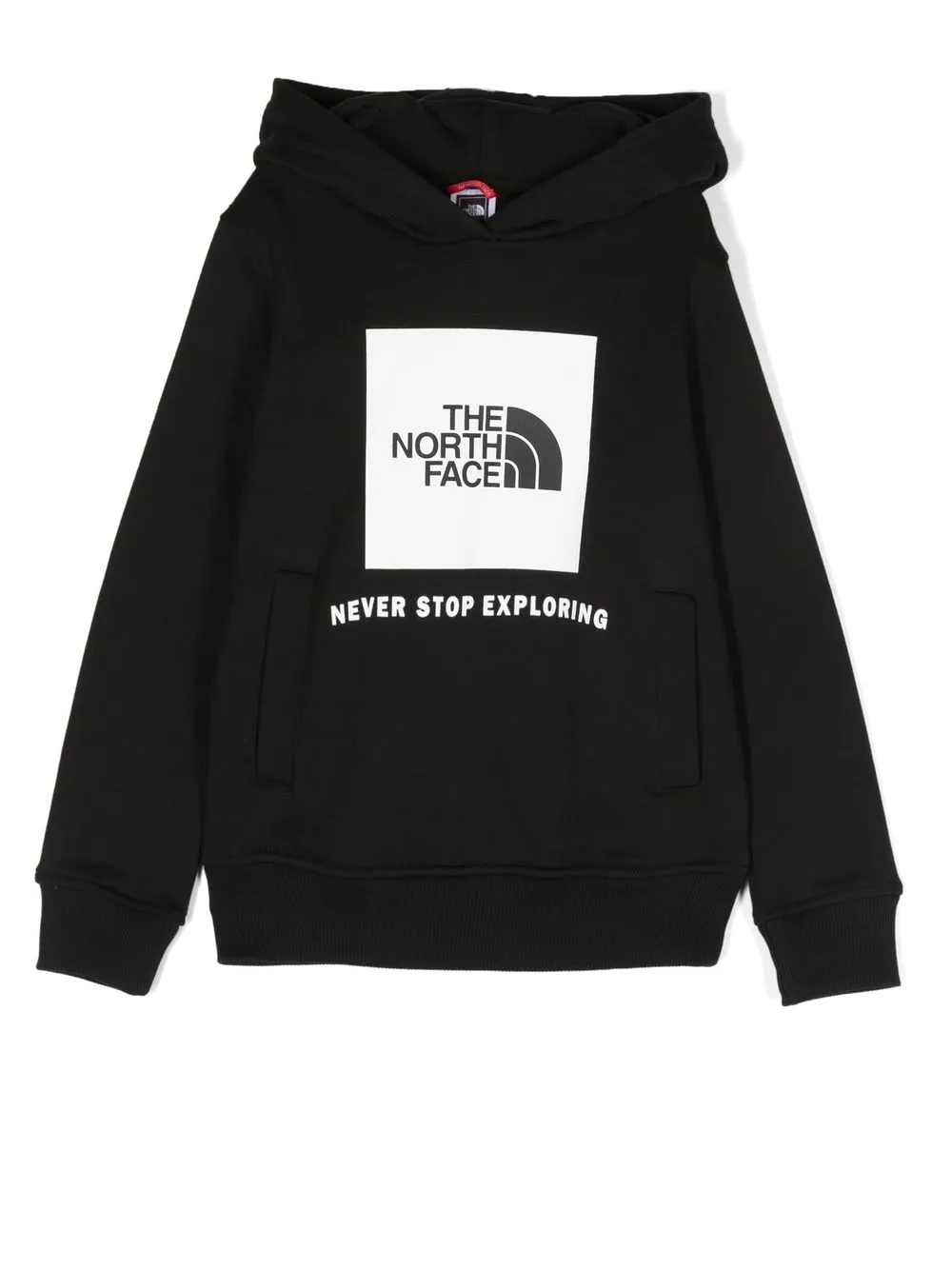 

The North Face Kids logo-print cotton hoodie - Black