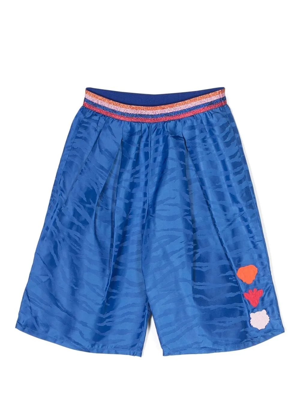 

Kenzo Kids jeans rectos con estampado de tigre - Azul