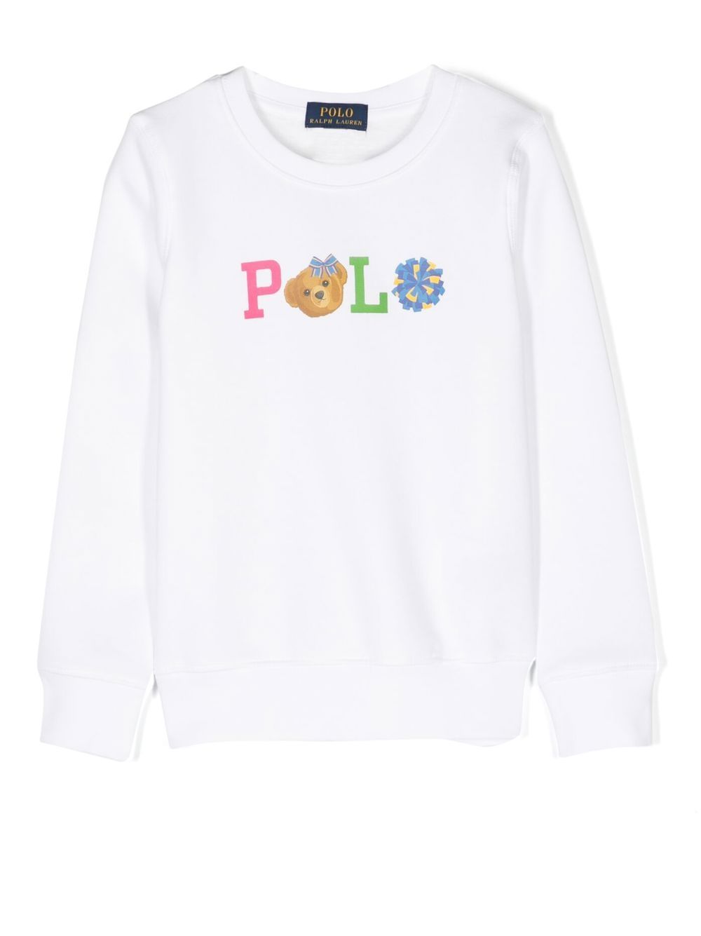 

Ralph Lauren Kids sudadera con logo estampado - Blanco